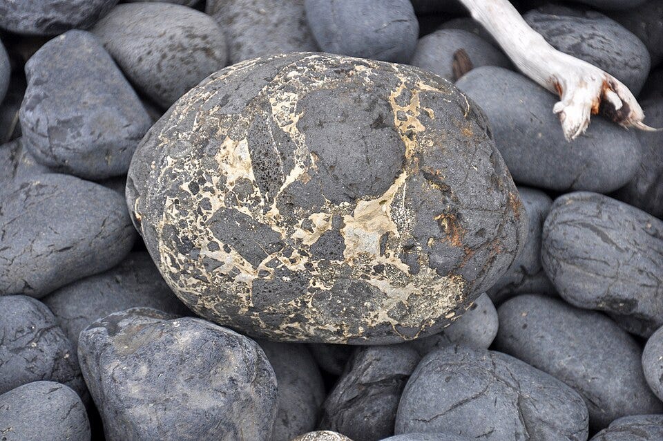 File:Basalt breccia (Ginkgo Basalt, Middle Miocene, 15.3 to 15.6 Ma; Yaquina Head, Oregon, USA) 4.jpg