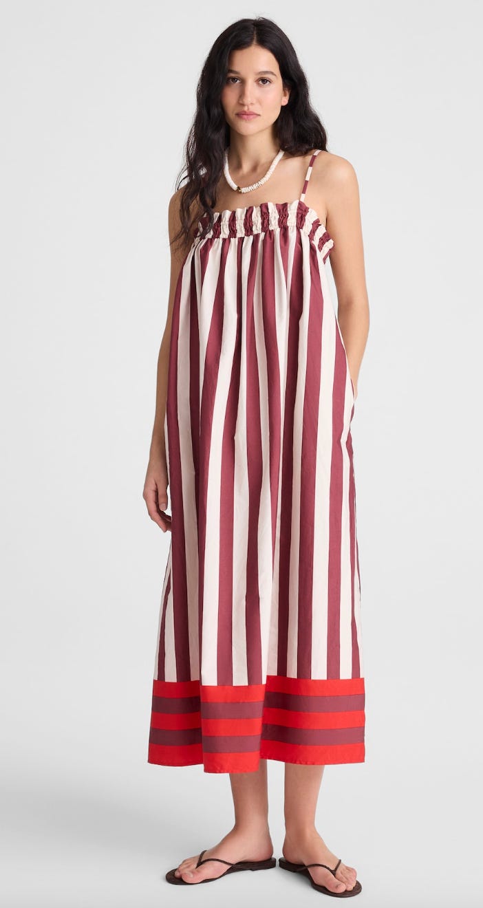 amazon striped maxi dress Brittany Mahomes Wore a Striped Maxi Dress Like These Amazon Styles