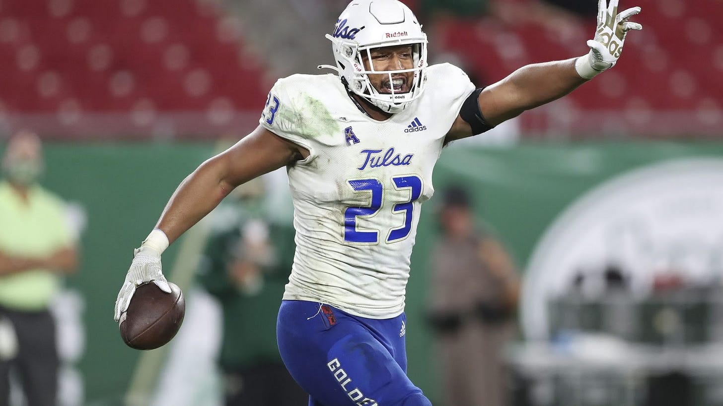 Patriots 2021 Draft Profile, LB Zaven Collins, Tulsa ...