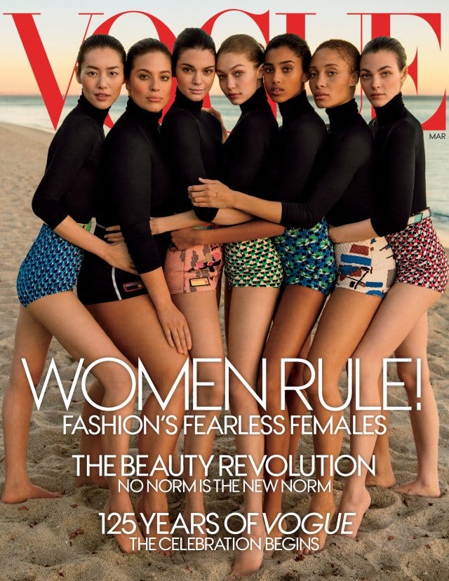Ashley Graham is the first-ever plus-size model to cover American Vogue.