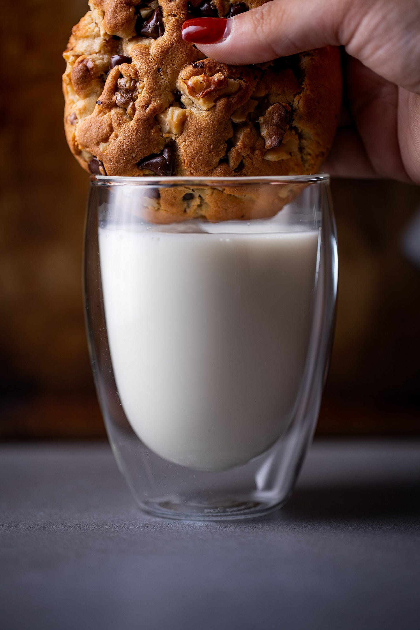 When the cookie is too big to dunk in milk…