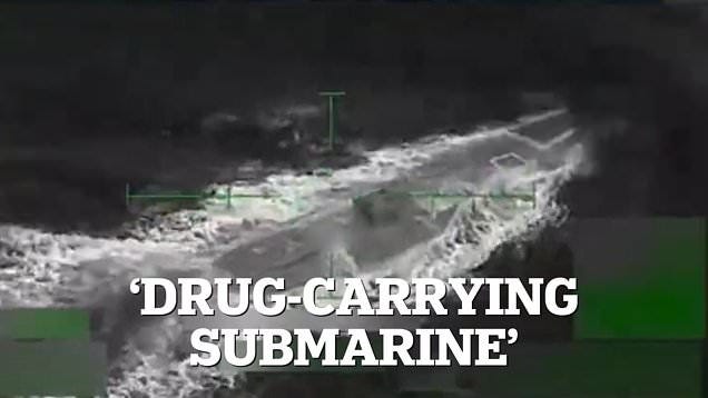 Trump shares video of airstrike on 'drug-carrying submarine' | Daily Mail  Online