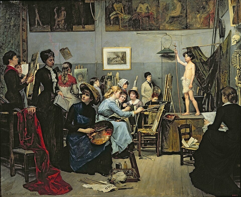 Archivo:Bashkirtseff - In the Studio.jpg
