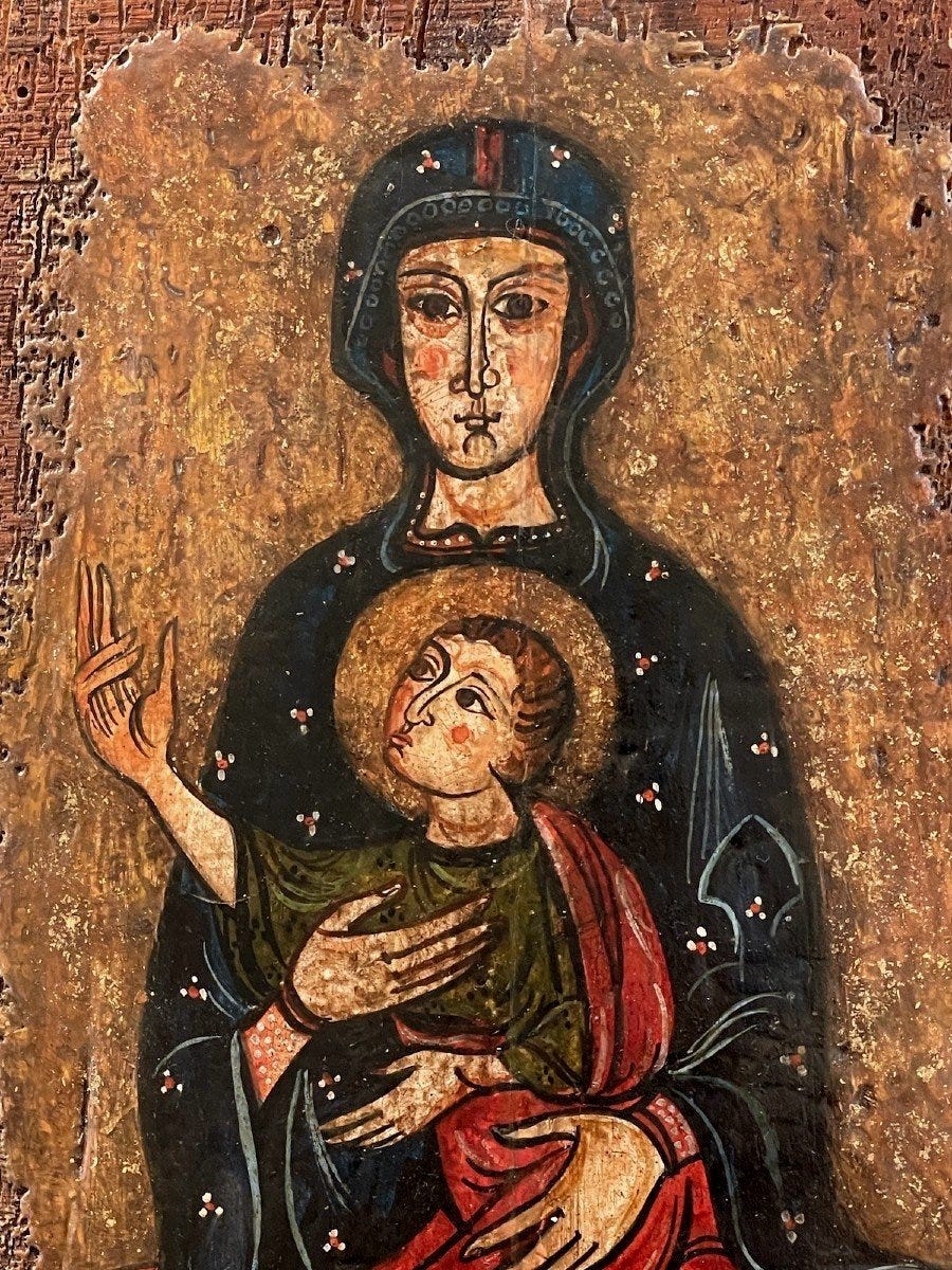 Proantic: Virgin And Child - Pyrenean Romanesque Art - 15th-16th Centu