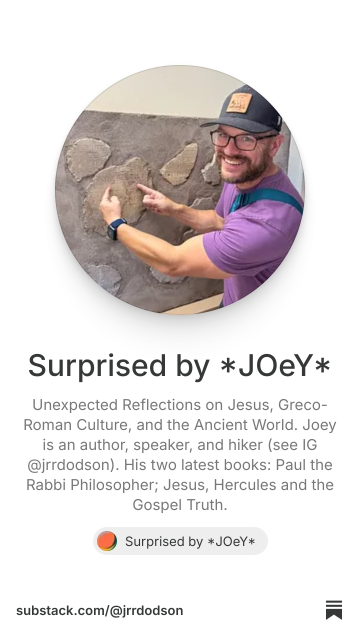 Surprised by *JOeY* | Substack
