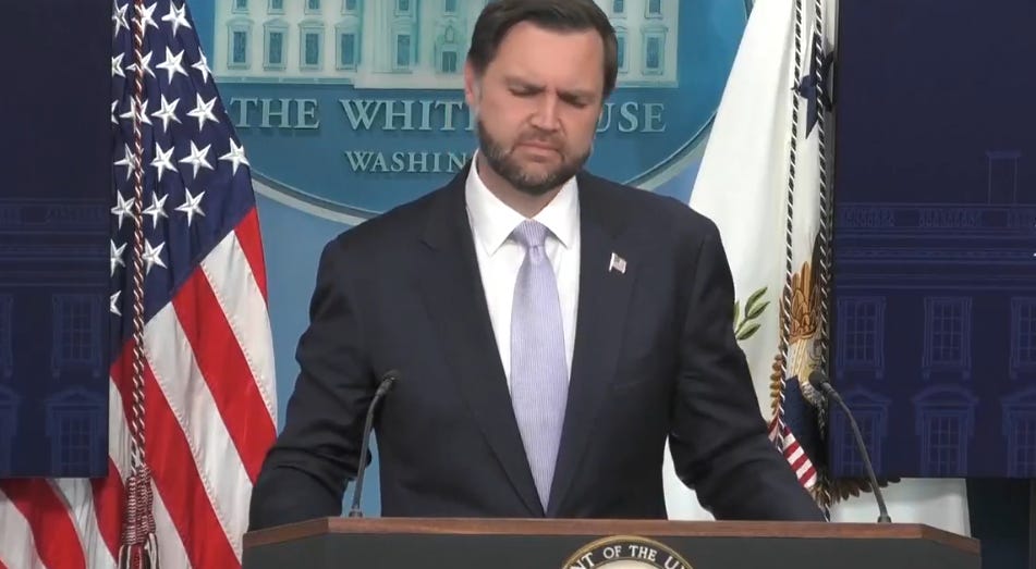 Trump Sends His Human Shield JD Vance Out To Get Destroyed Over Slush Fund Trump Sends His Human Shield JD Vance Out To Get Destroyed Over Slush Fund