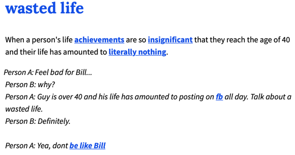 Stop wasting life Stop wasting life