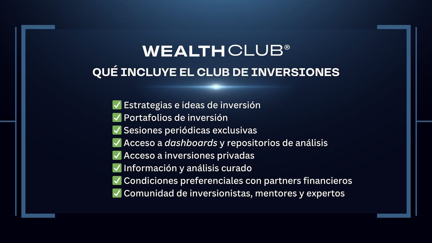 🛑 Caídas violentas. Liquidez agotada. Wealth Club es tu ventaja.