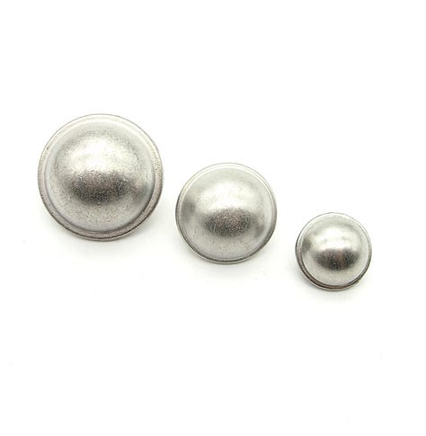 pearl and silver buttons