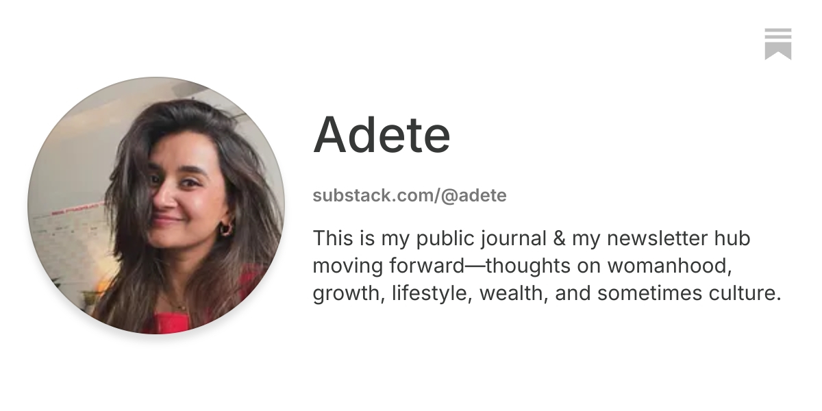 Adete | Substack