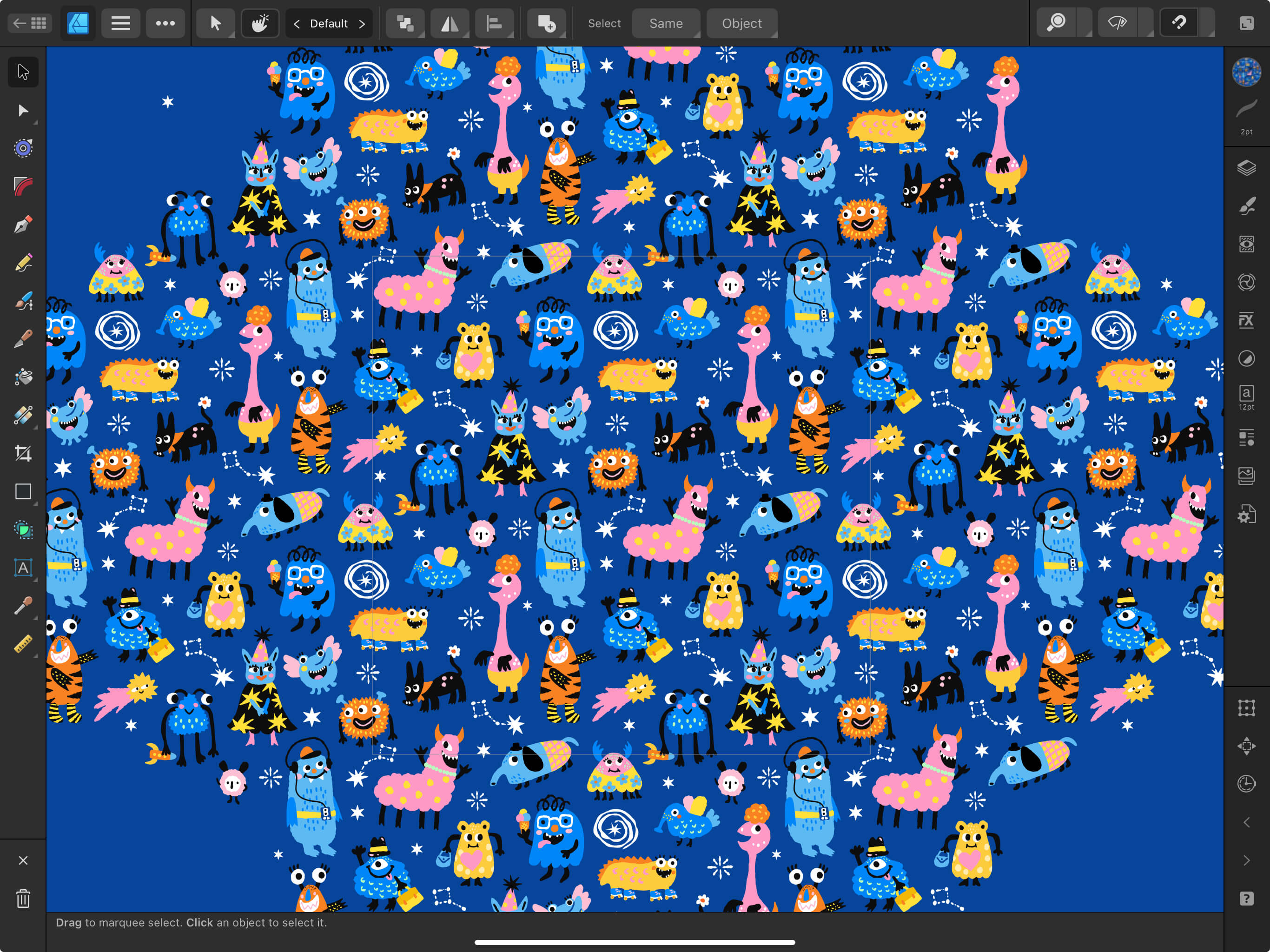 Affinity Designer is the best software for creating repeat patterns
