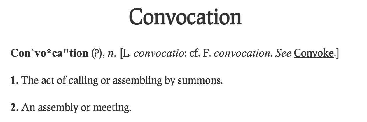 Welcome to The Convocation [1:1] - by Robert P. Jones