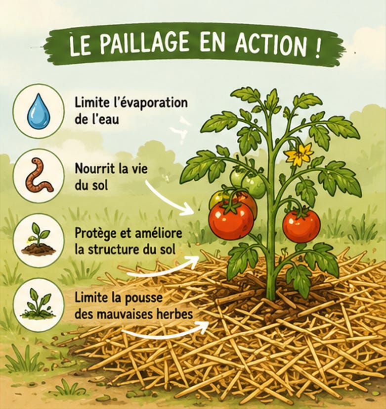 les bienfaits du paillage