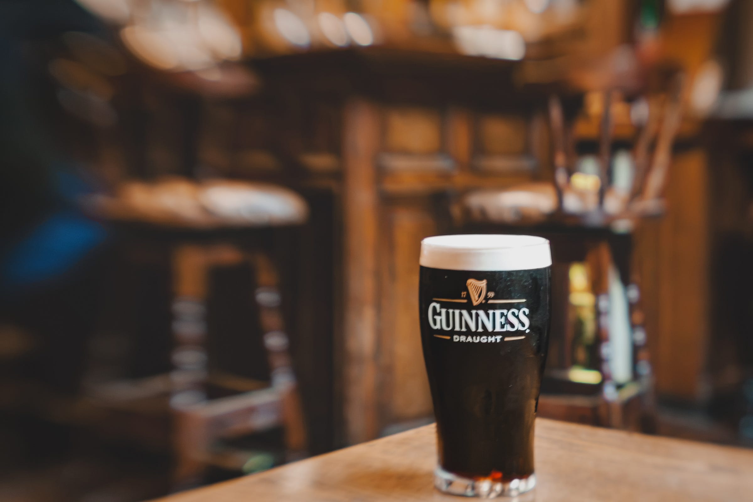 A pint of Guinness, Killarney, Ireland. 1/6, ISO 3200, Lensbaby 50mm. © Gavin Gough