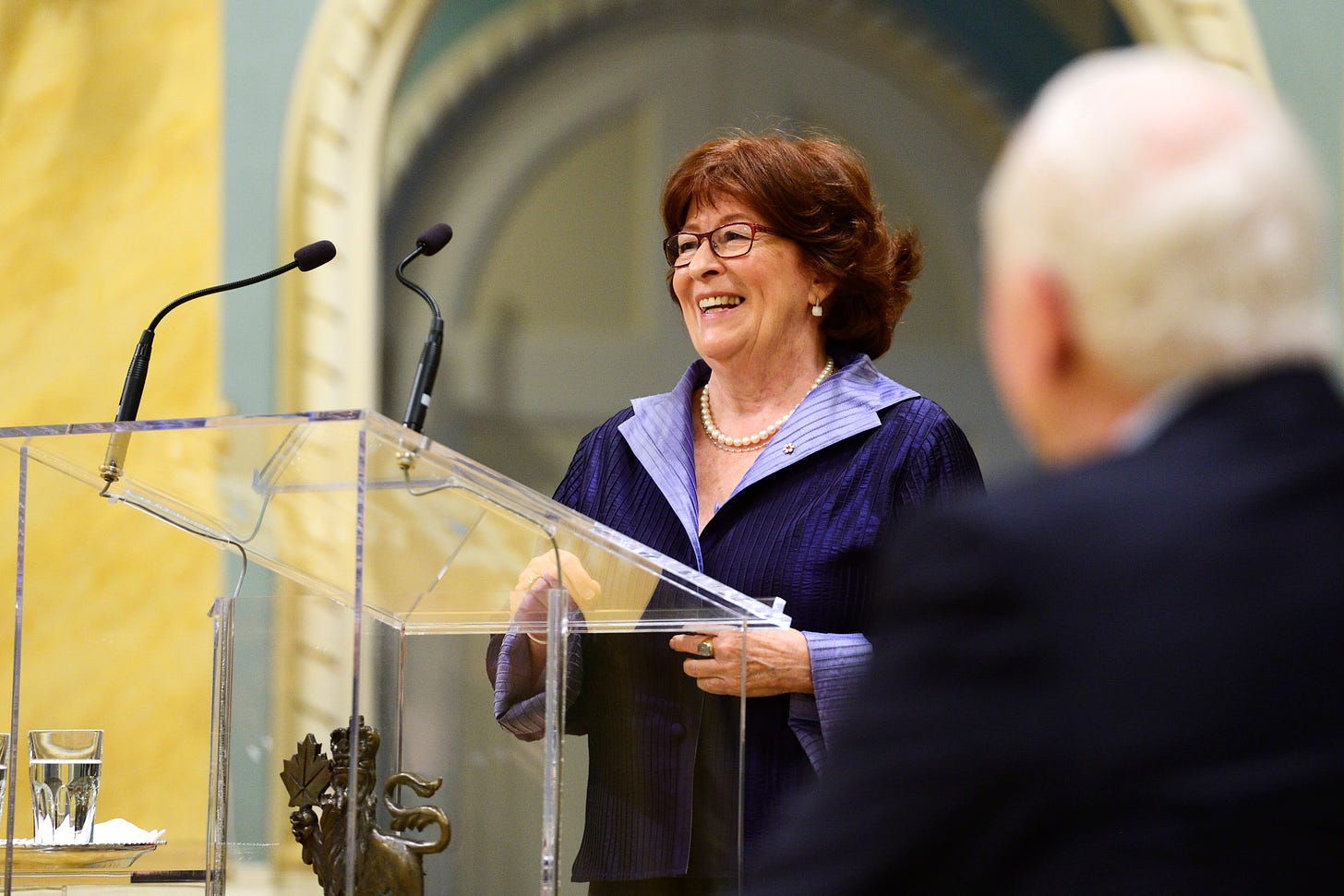 The Honourable Louise Arbour at Rideau Hall.