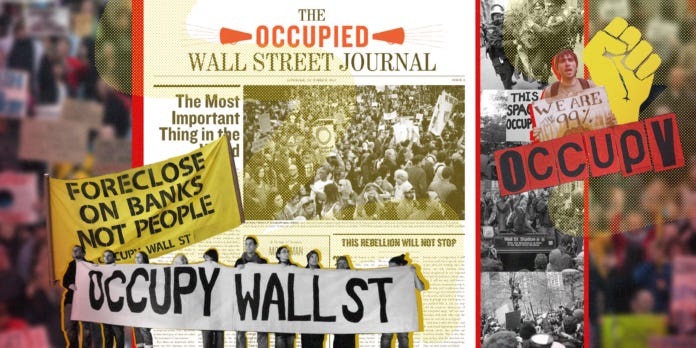 A newspaper with a group of people holding banners

AI-generated content may be incorrect.