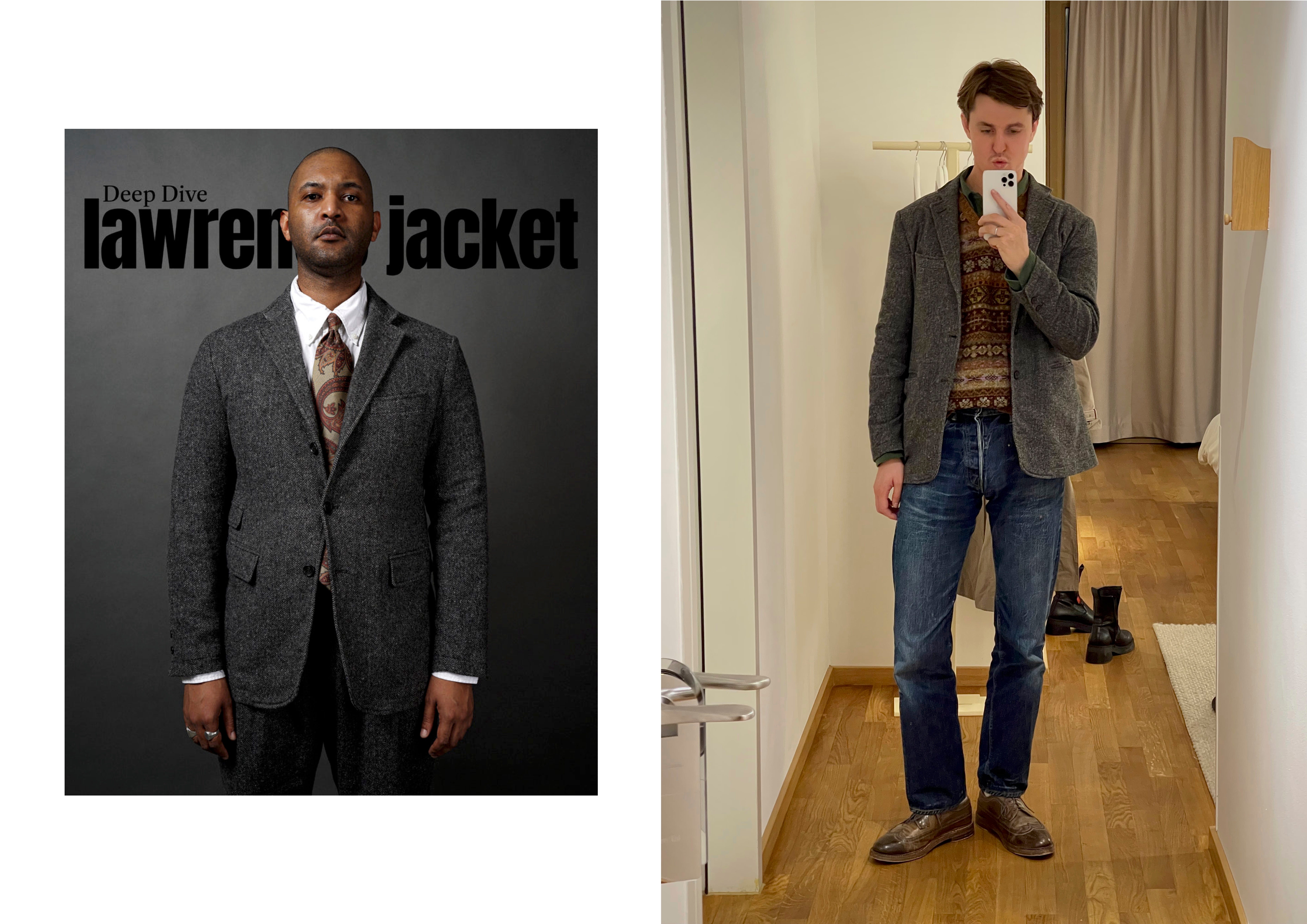The Grey Herringbone Tweed Sport Coat - Vacations On