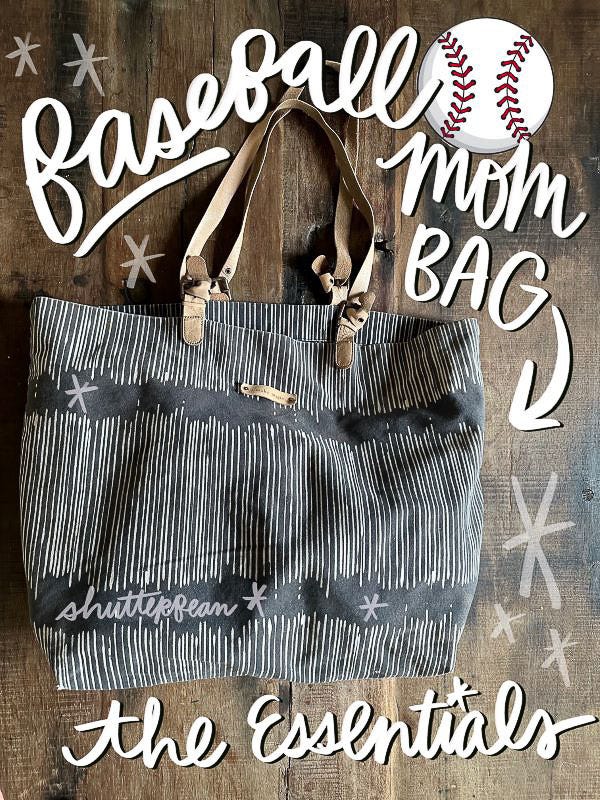 Baseball Mom Bag Essentials- Tracy Benjamin of Shutterbean.com shares what she carries with her to baseball tournments & games. Baseball Mom Bag Essentials- Tracy Benjamin of Shutterbean.com shares what she carries with her to baseball tournments & games.