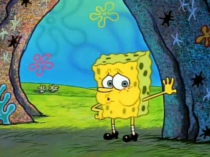 tired spongebob squarepants meme