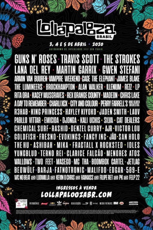Lollapalooza 2025 Cartel, Entradas y Horarios Lollapalooza 2025 Cartel, Entradas y Horarios