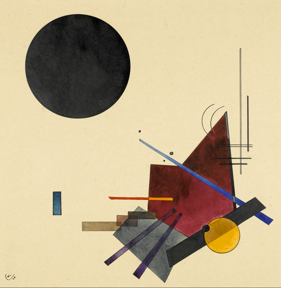 Black Relationship, 1924 - Wassily Kandinsky - WikiArt.org