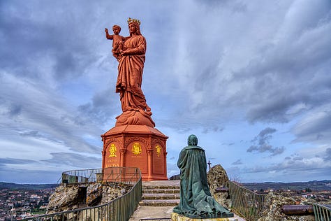 The Notre-Dame-de-France statue of the Virgin Mary