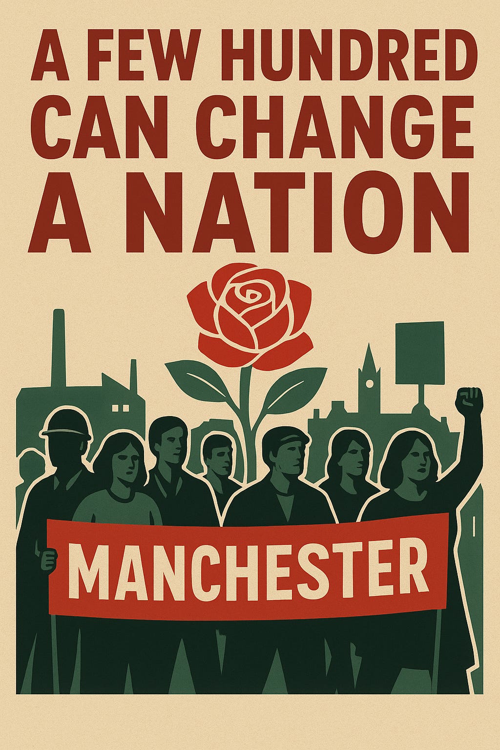 A poster with a group of people holding a banner

AI-generated content may be incorrect.