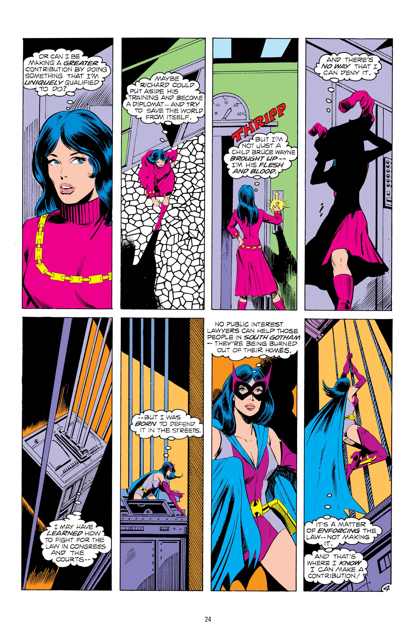 Helena Wayne weighs her impact as the Huntress vs being a lawyer.