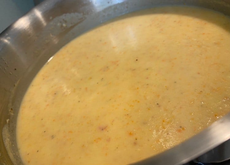 Finished Potato Leek Soup