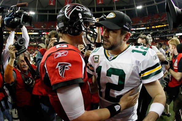 matt ryan and arron roders winners nfl week 8 matt ryan and arron roders winners nfl week 8