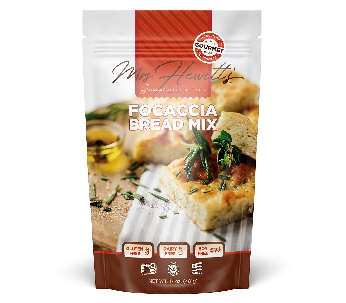 Mrs. Hewitt’s Gluten-Free Focaccia Mix 