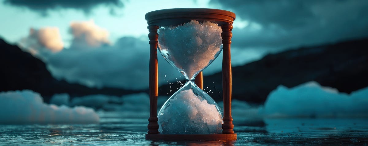 a frozen hourglass