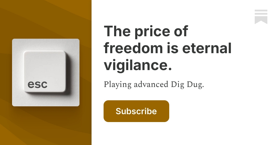 Escape Key Substack The price of freedom is eternal vigilance. | esc | Substack