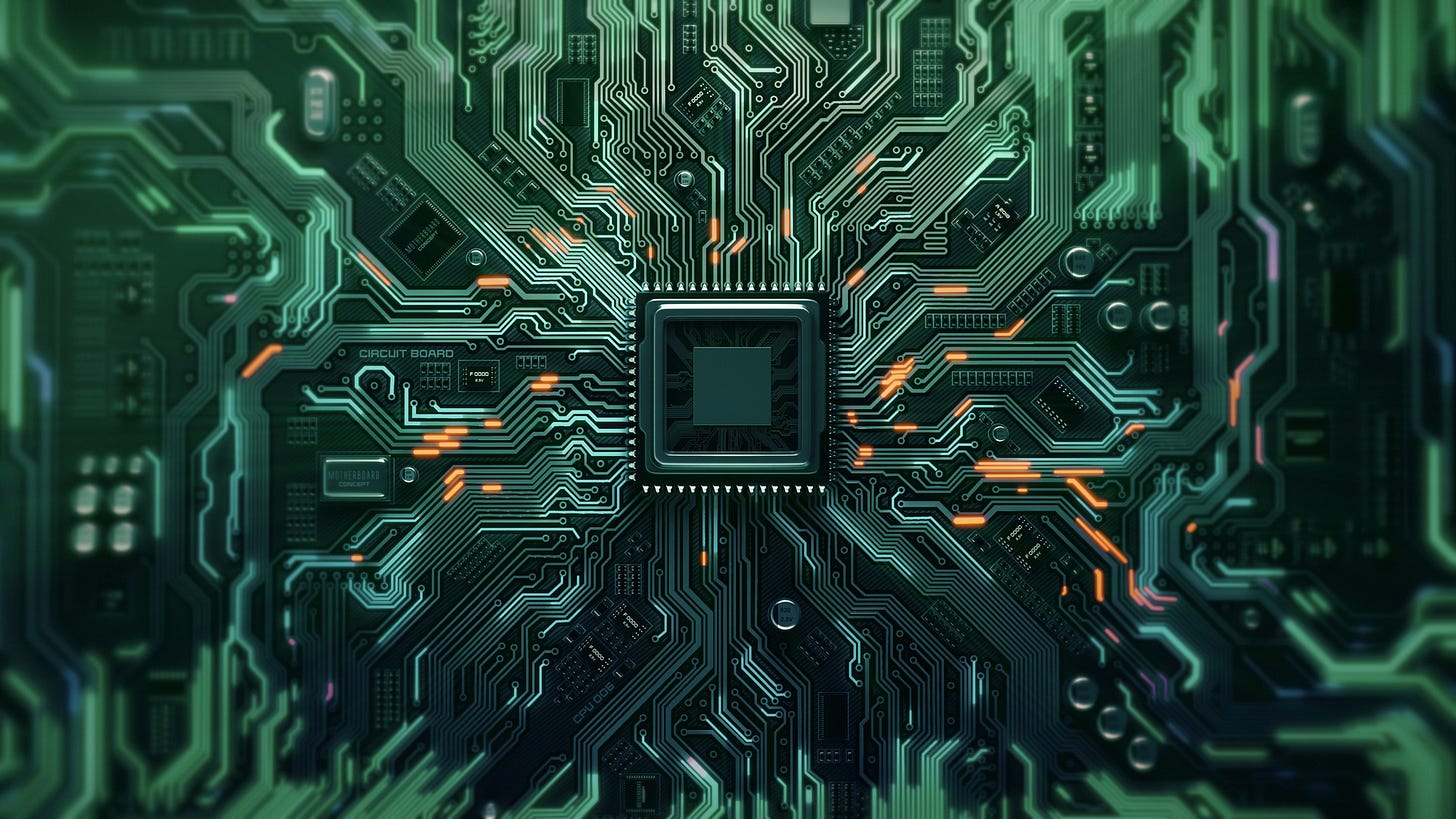 Circuit Green Board Background