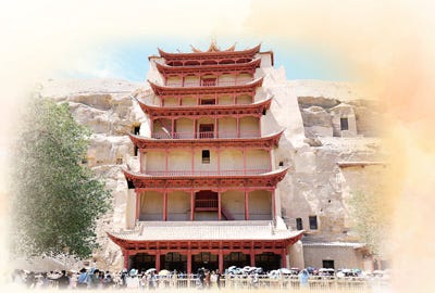 莫高窟數位中心觀影｜來源：People’s Daily / Dunhuang Academy