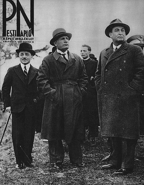 File:Dollfuss, Mussolini és Gömbös Rómában (1934).jpg