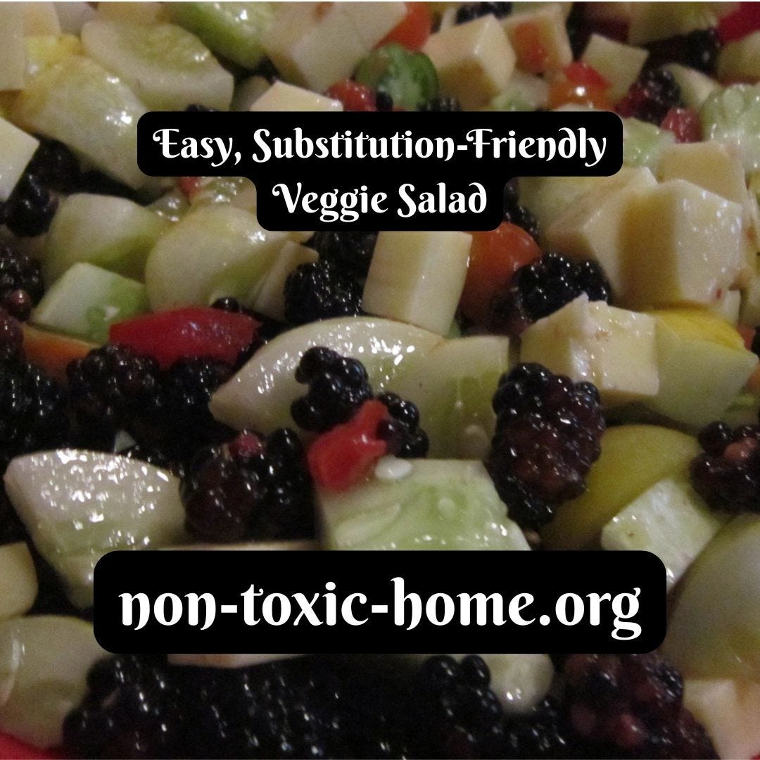 easy substitution-friendly veggie salad