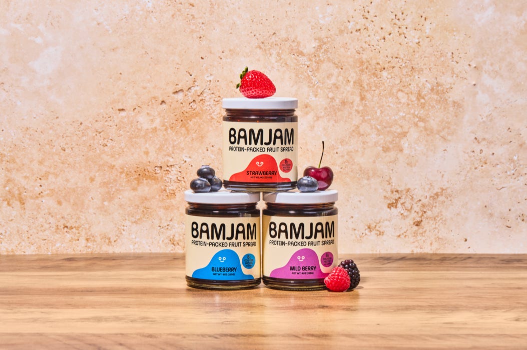 BamJam Launches Online Nationwide With Collagen-Powered Protein Fruit  Spreads | NOSH.com
