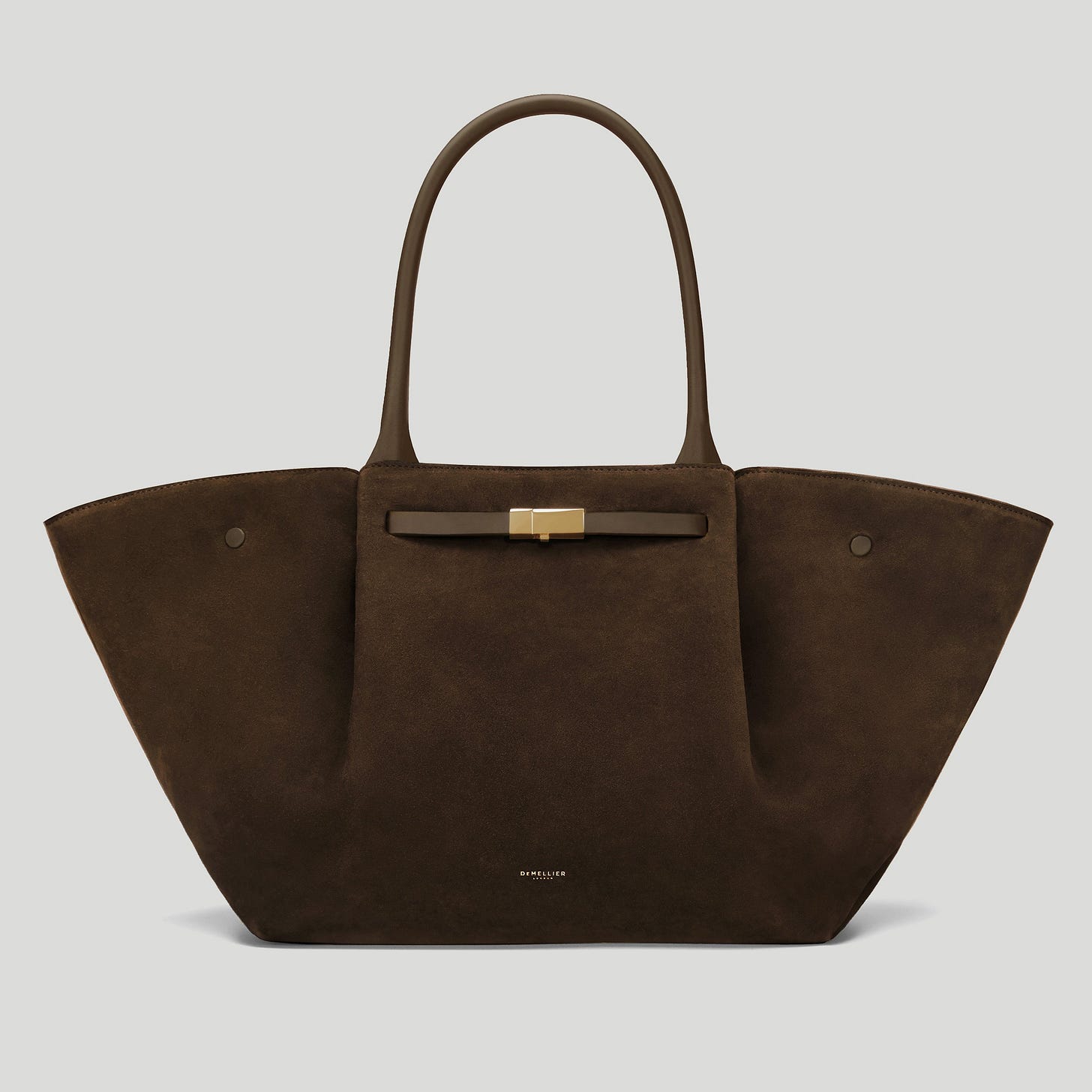 Demellier The New York Suede Tote Bag - Mocha /Mocha