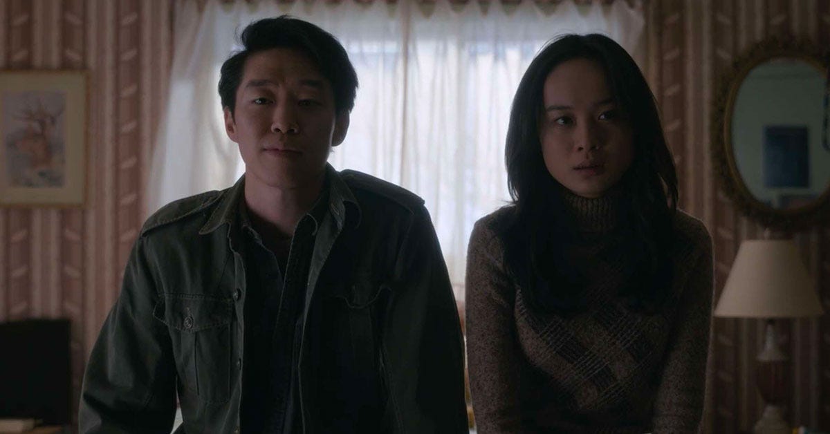 May and Ethan try to find a way to be alone. May and Ethan try to find a way to be alone.