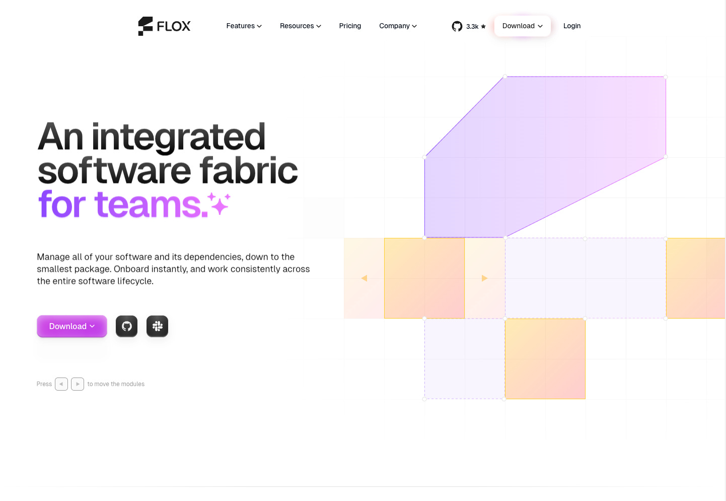 Screenshot of the flox website: https://flox.dev
