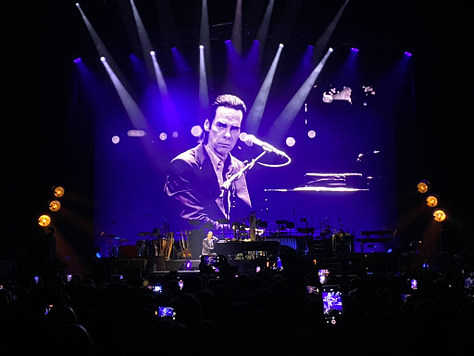 Musicians on stage in different venues