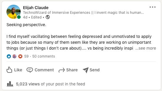 LinkedIn Post mentioned above