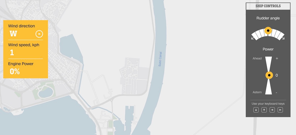 Steer through the Suez Canal