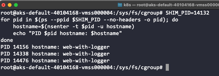 Resultado ejecución script hostname Resultado ejecución script hostname