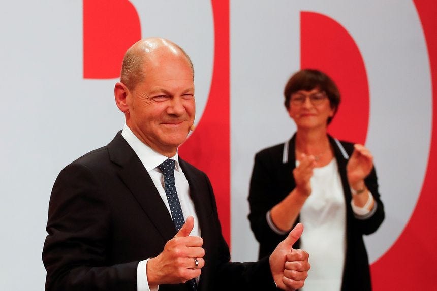 Center-Left Wins Narrow Victory in German Elections - WSJ