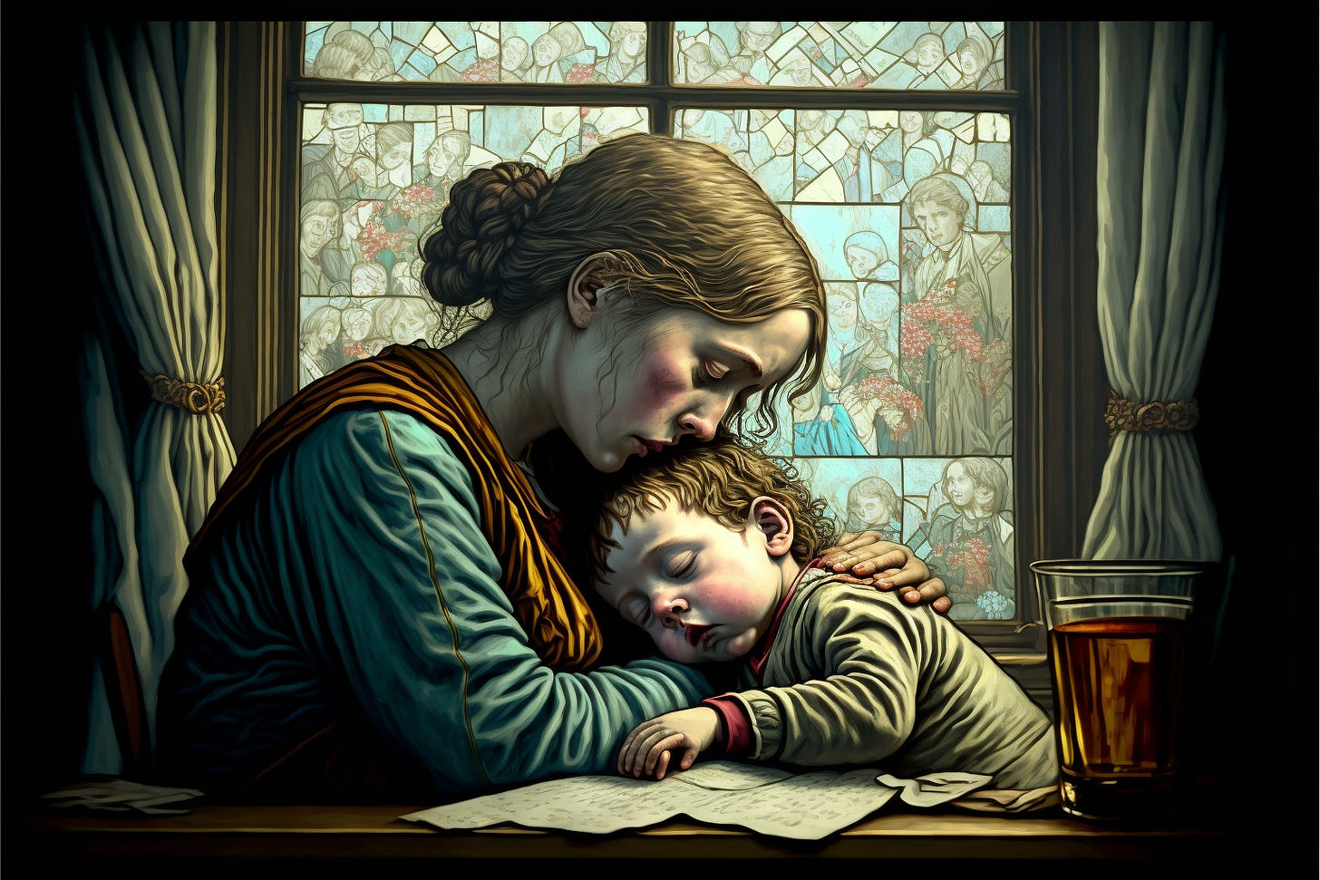 working mom trying to get anything done with a sick kid