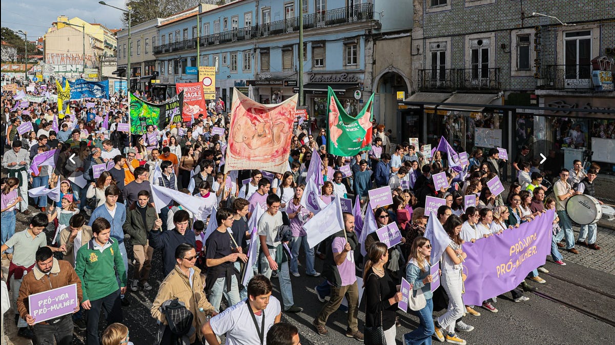 Portugal pro-life march attacked