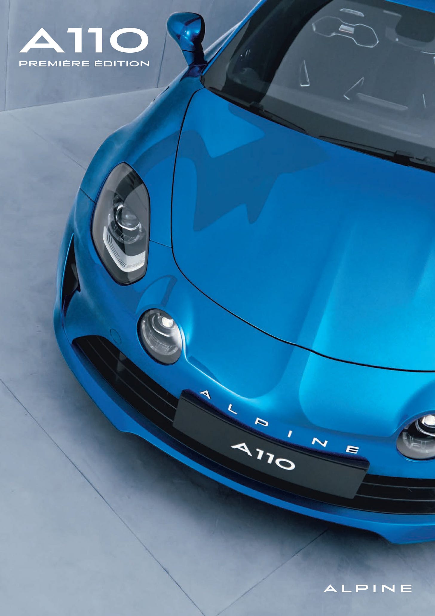 Alpine A110 Premiere edition 2017 brochure cover