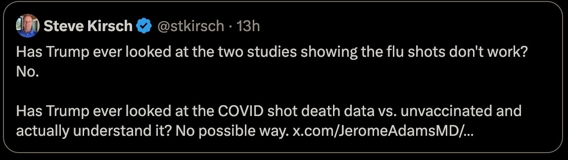 ALL VACCINES WILL KILL YOU: 🚨 Two Studies Confirm Flu Shots Actually INCREASE Your Risk of Flu (+27%) AND Other Infections (+340%)